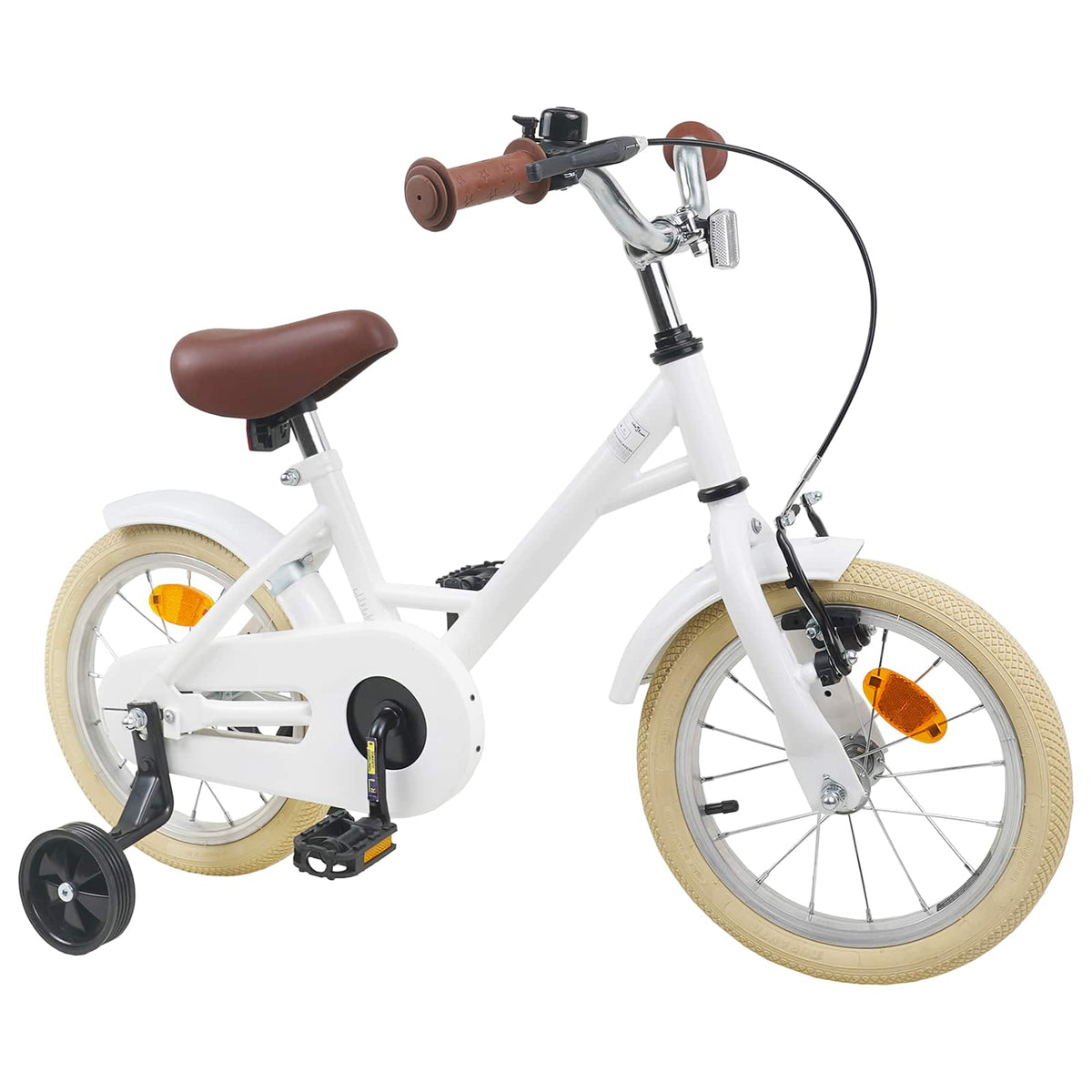 Kids Bike for 2-4 Years Old White 14 inches