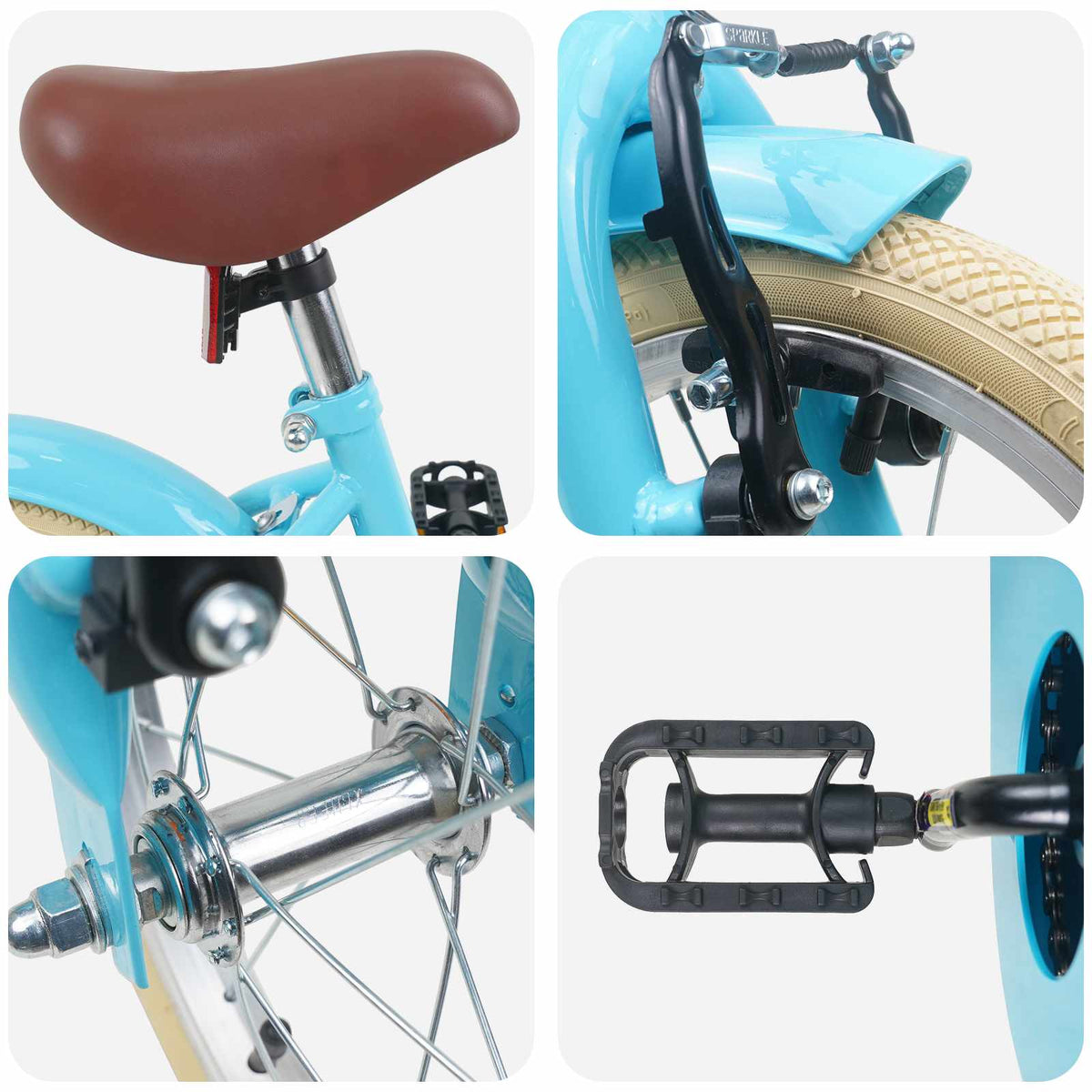 Kids Bike for 2-4 Years Old Light Blue 12 inches
