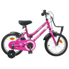 Kids Bike for 6-11 Years Old Pink Black 14 inches