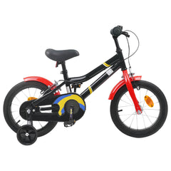 Kids Bike for 3-5 Years Old Black and red 12 inches