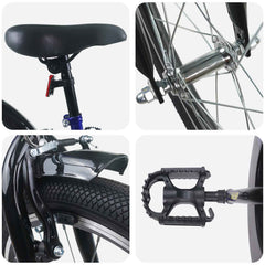 Kids Bike for 3-5 Years Old Blue and black 20 inches