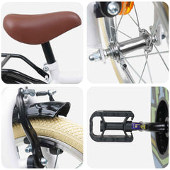Kids Bike for 2-4 Years Old White 12 inches