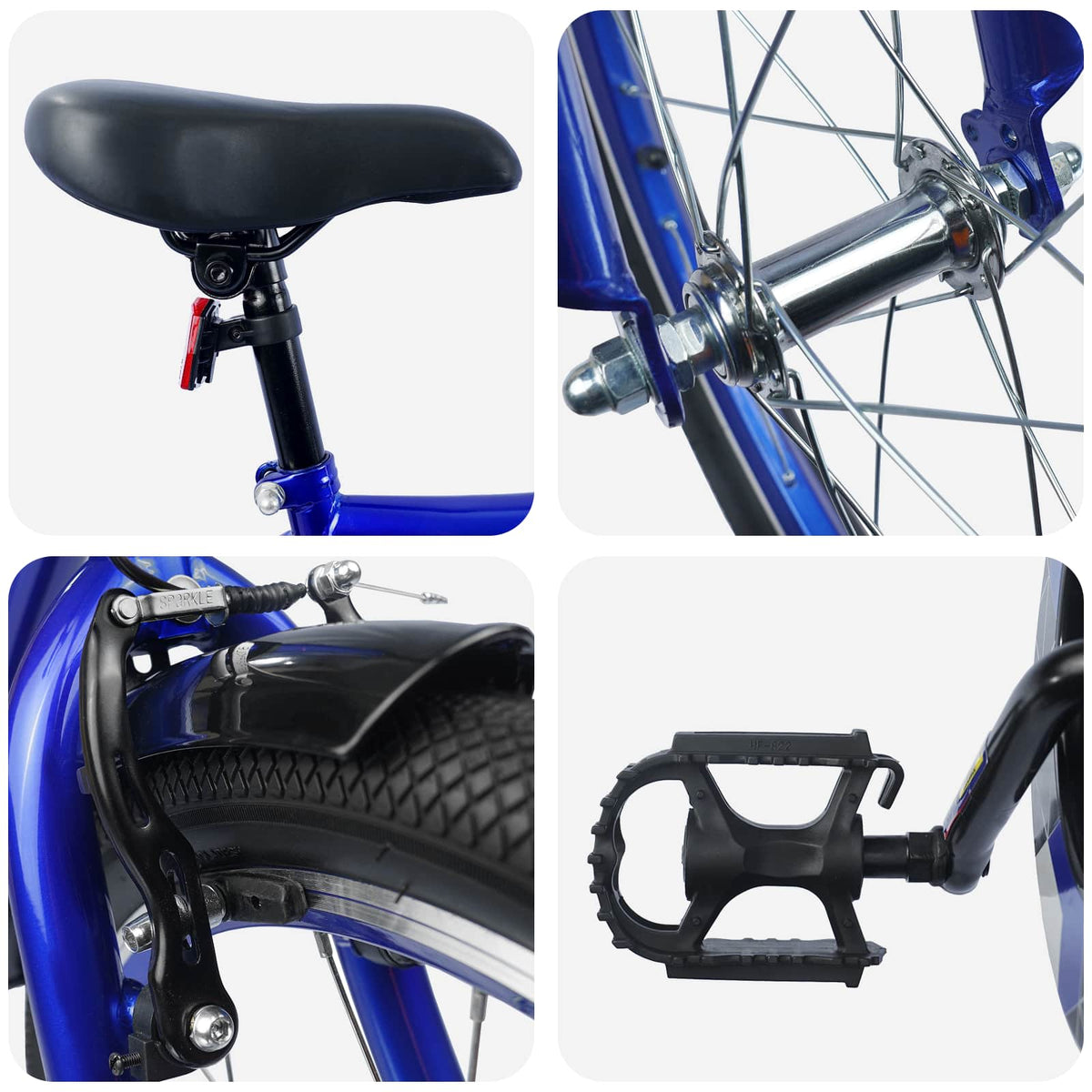 Kids Bike for 5-7 Years Old 18 Inches Dark blue