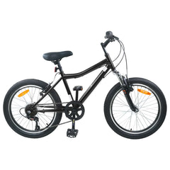 Kids Bike 6-Speed for 6-11 Years Old Black 24 inches