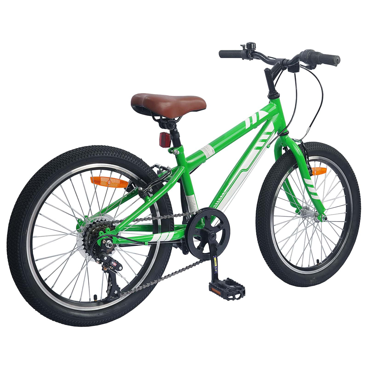 Mountain Bike 6-Speed for 5-8 Years Old Green 20 inches