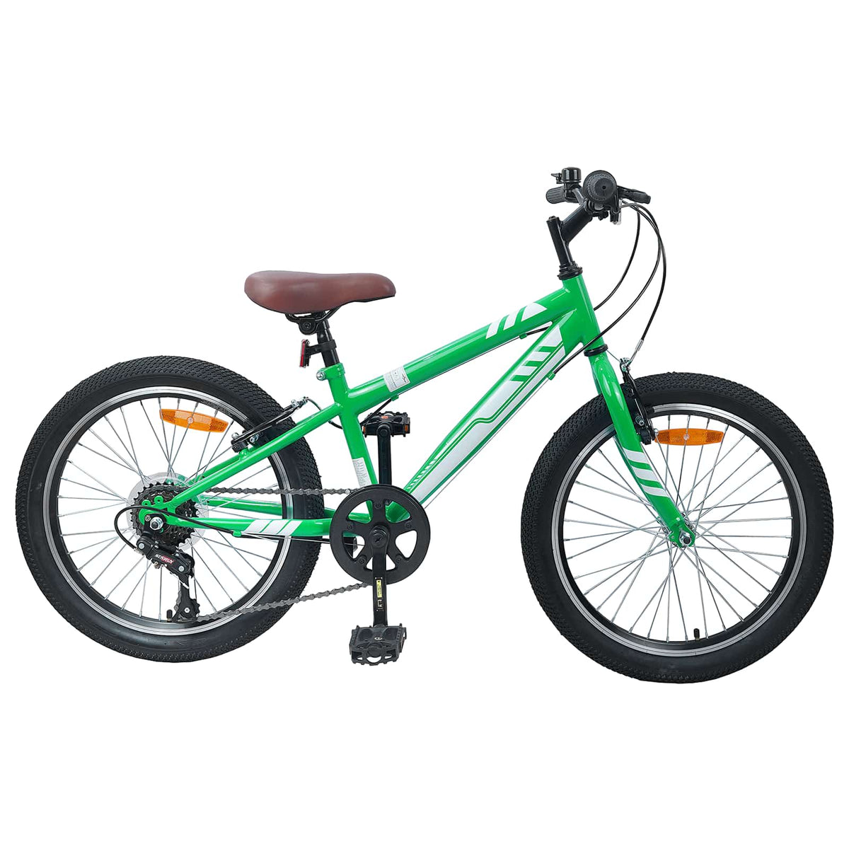 Mountain Bike 6-Speed for 5-8 Years Old Green 20 inches