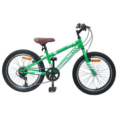 Mountain Bike 6-Speed for 5-8 Years Old Green 20 inches
