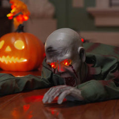 vidaXL Halloween Decoration Zombie SPOOKA Green 110 x 50 x 21 cm 1