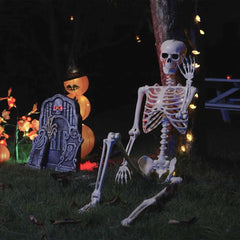 vidaXL Halloween Skeleton 2 pcs White 85 cm Polypropylene 1