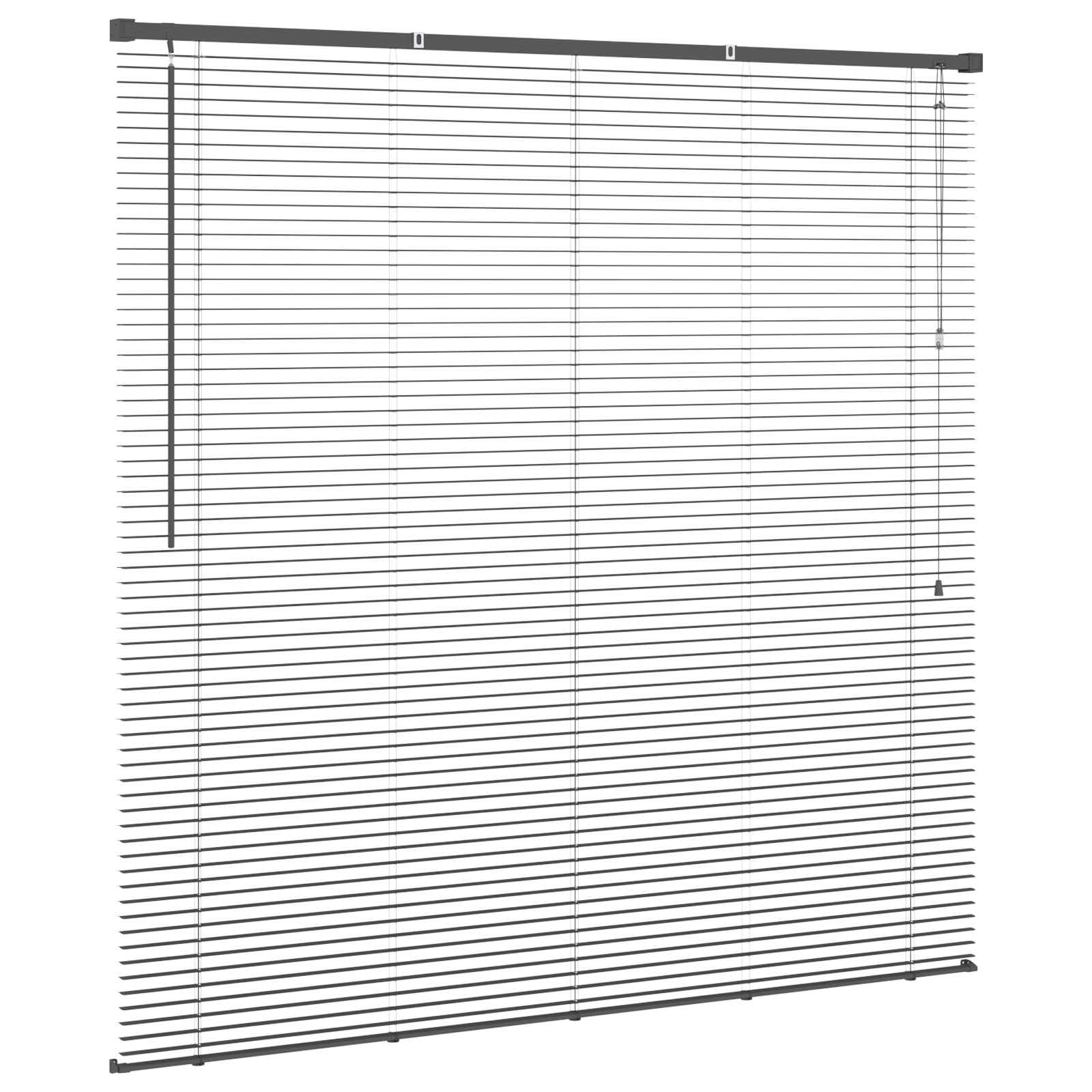 vidaXL Venetian Blind Silver Grey 150 x 140 cm 25 mm PVC 5