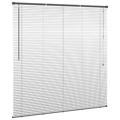 vidaXL Venetian Blind Silver Grey 150 x 140 cm 25 mm PVC 5