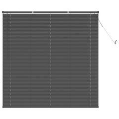 vidaXL Venetian Blind Silver Grey 150 x 140 cm 25 mm PVC 2