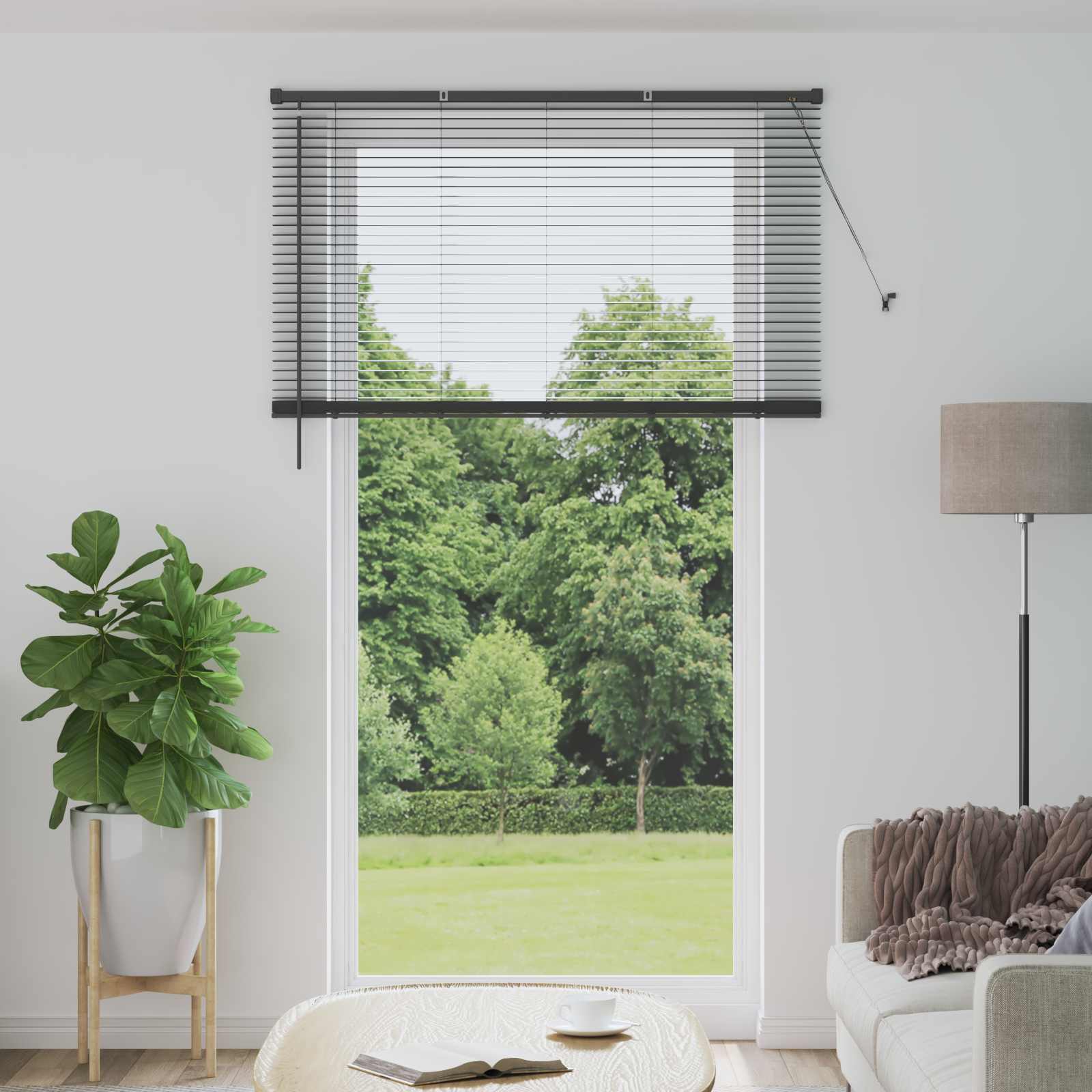 vidaXL Venetian Blind Silver Grey 213 x 140 cm 25 mm PVC 1