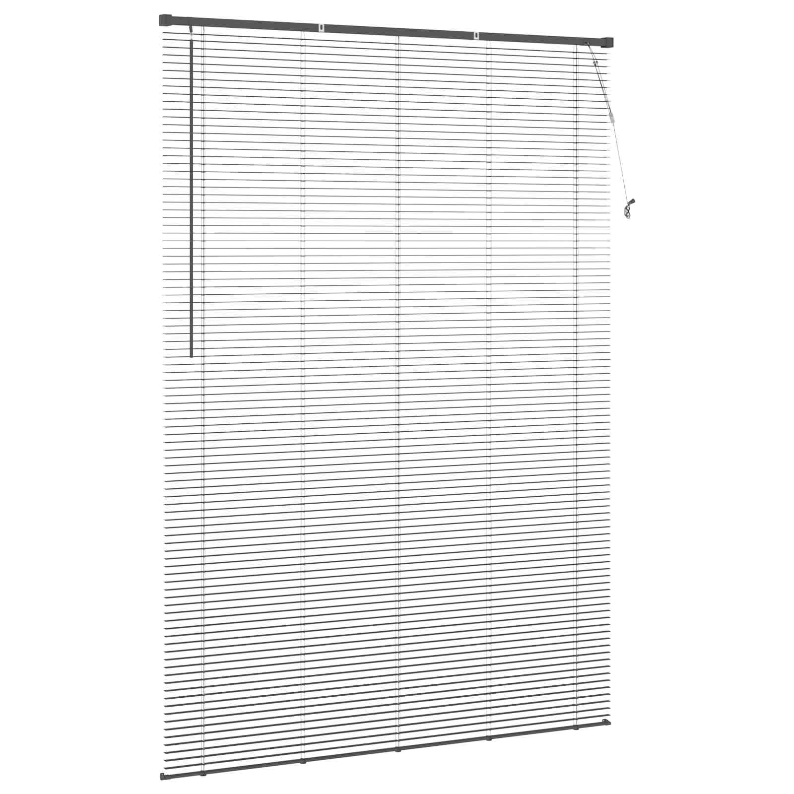 vidaXL Venetian Blind Silver Grey 213 x 140 cm 25 mm PVC 5