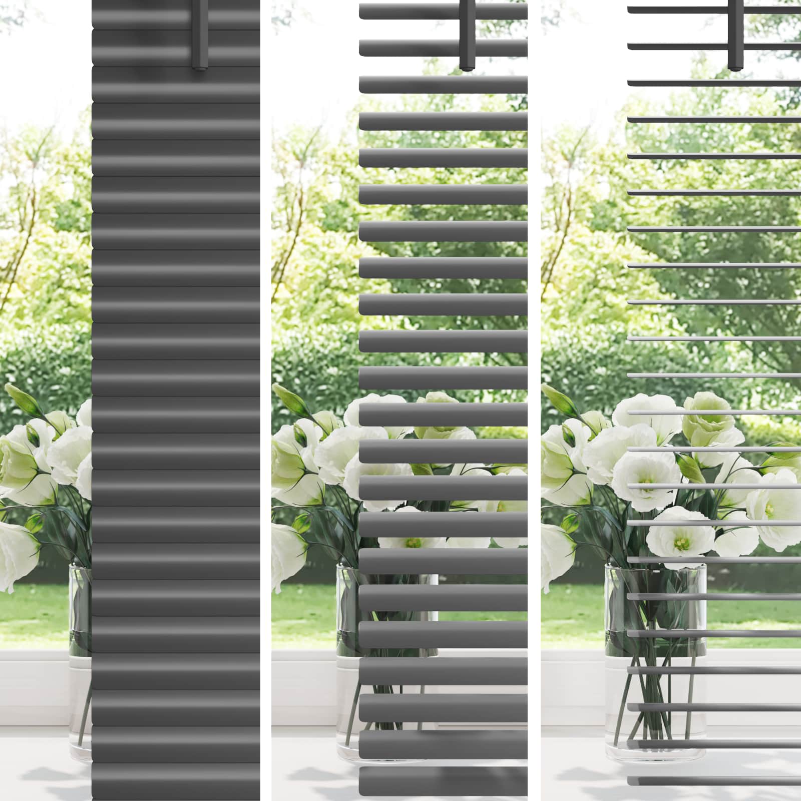 vidaXL Venetian Blind Silver Grey 213 x 160 cm 25 mm PVC 4