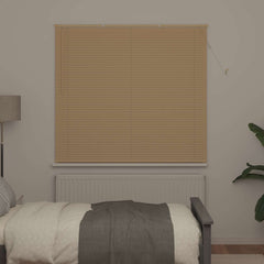 vidaXL Venetian Blind Light Brown with Pattern 150 x 130 cm 25 mm PVC 3