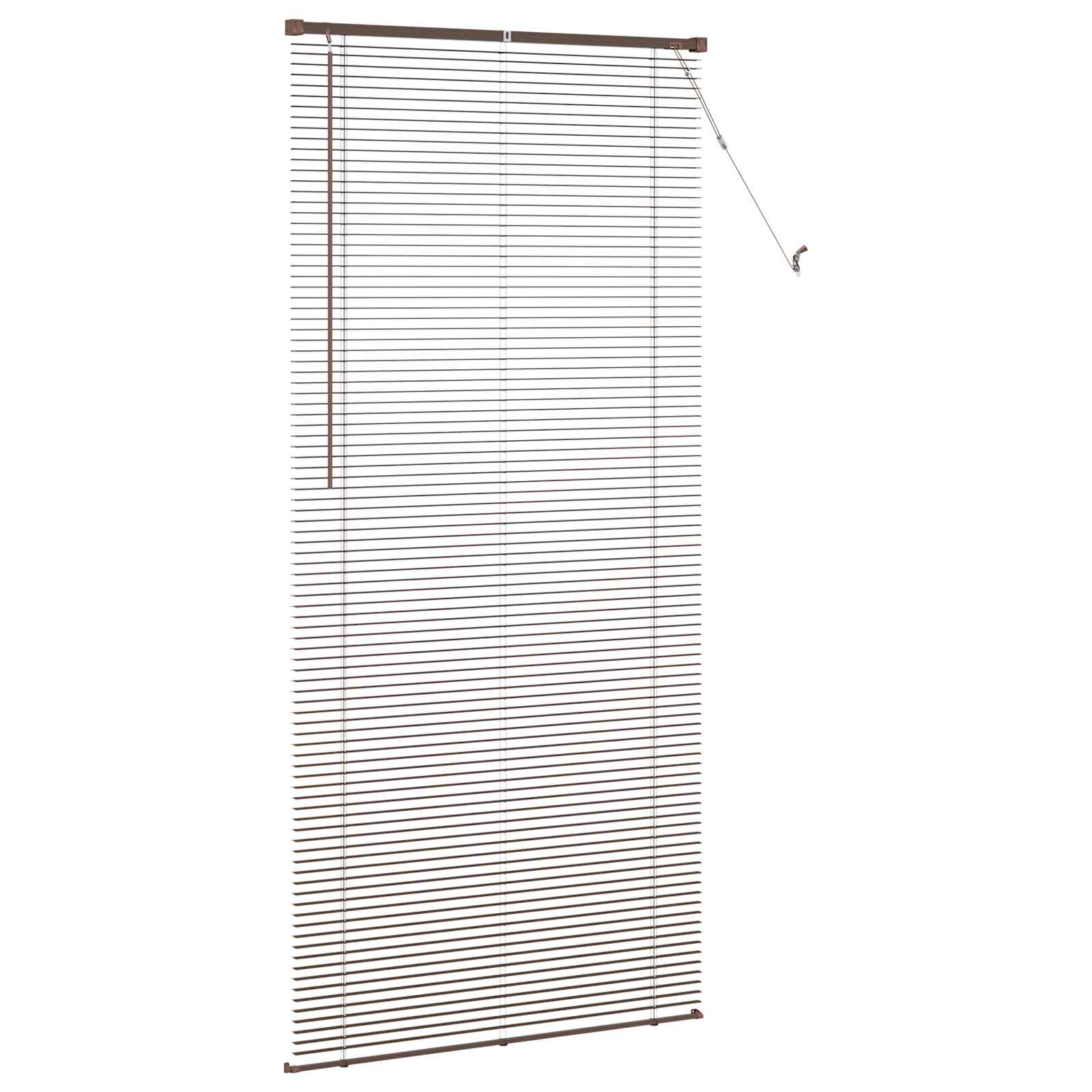 vidaXL Venetian Blind Dark Brown with Pattern 213 x 90 cm 25 mm PVC 5