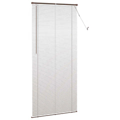 vidaXL Venetian Blind Dark Brown with Pattern 213 x 90 cm 25 mm PVC 5