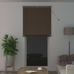 vidaXL Venetian Blind Dark Brown with Pattern 213 x 100 cm 25 mm PVC 3