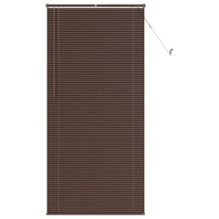 vidaXL Venetian Blind Dark Brown with Pattern 213 x 100 cm 25 mm PVC 2