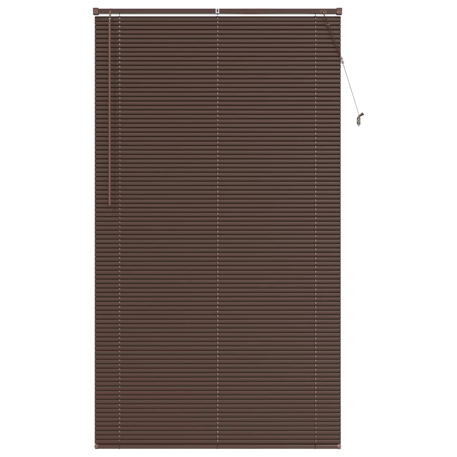 vidaXL Venetian Blind Dark Brown with Pattern 213 x 110 cm 25 mm PVC 2