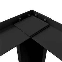 vidaXL Washing Machine Pedestal 2 pcs Black 127 x 54.5 x 32.5 cm Steel 6