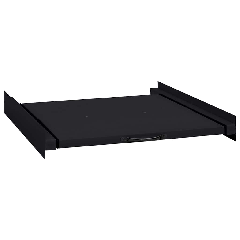 vidaXL Washing Machine Intermediate Shelf Black 60 x 60 x 8 cm Steel 1