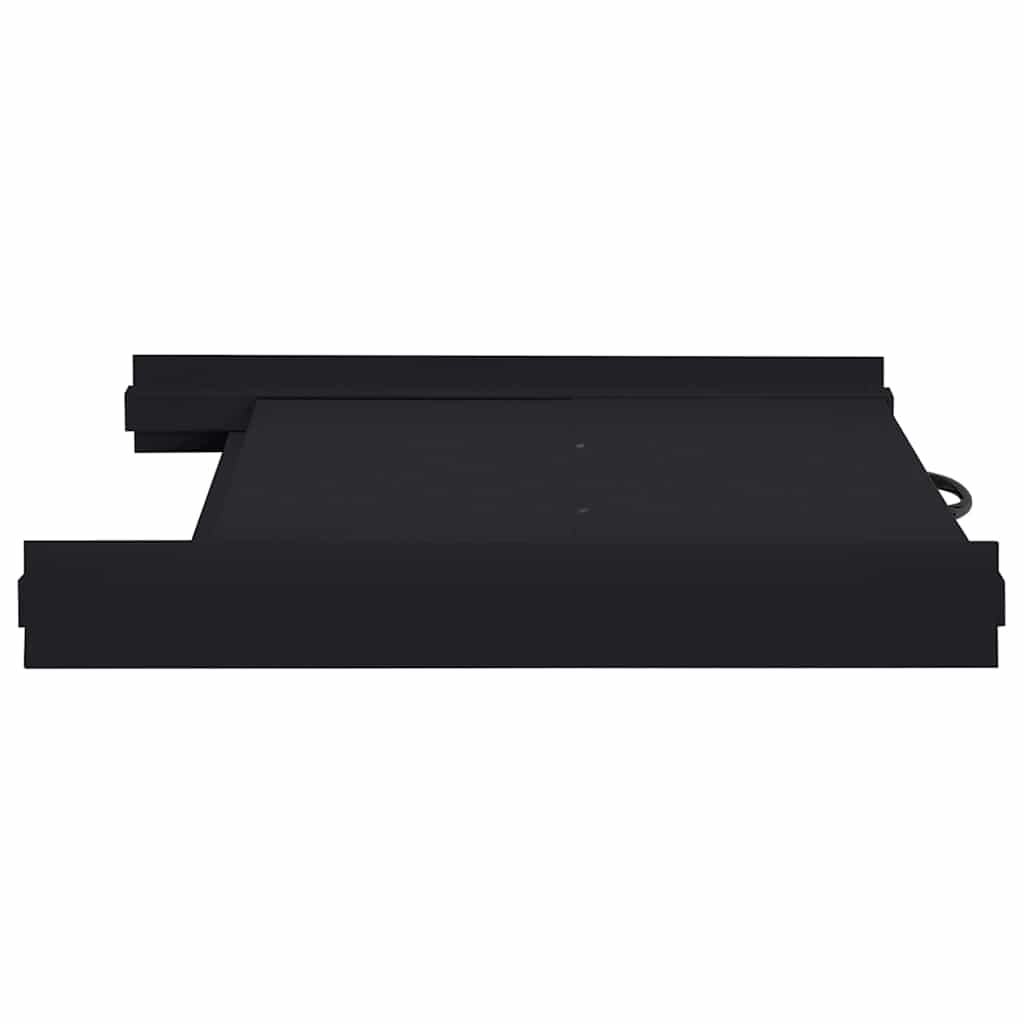 vidaXL Washing Machine Intermediate Shelf Black 60 x 60 x 8 cm Steel 5