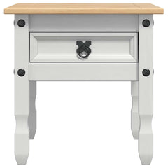 vidaXL End Table CORONA White 50 x 50 x50 cm Solid Pine Wood 6