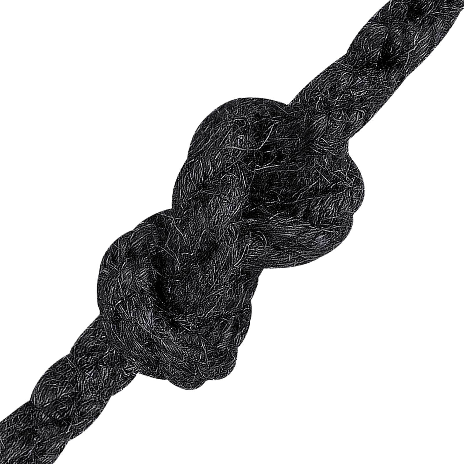 vidaXL Jute Rope 8 mm Black 100% Tossa jute 4