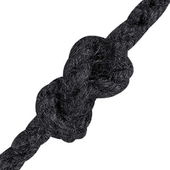 vidaXL Jute Rope 8 mm Black 100% Tossa jute 4