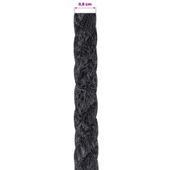 vidaXL Jute Rope 8 mm Black 100% Tossa jute 6