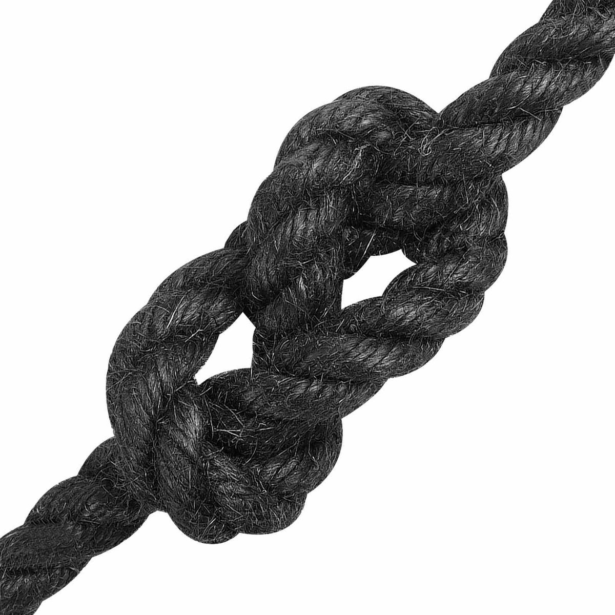 Jute Rope 60 mm 100% Tossa jute Black Length 250 m 10 mm