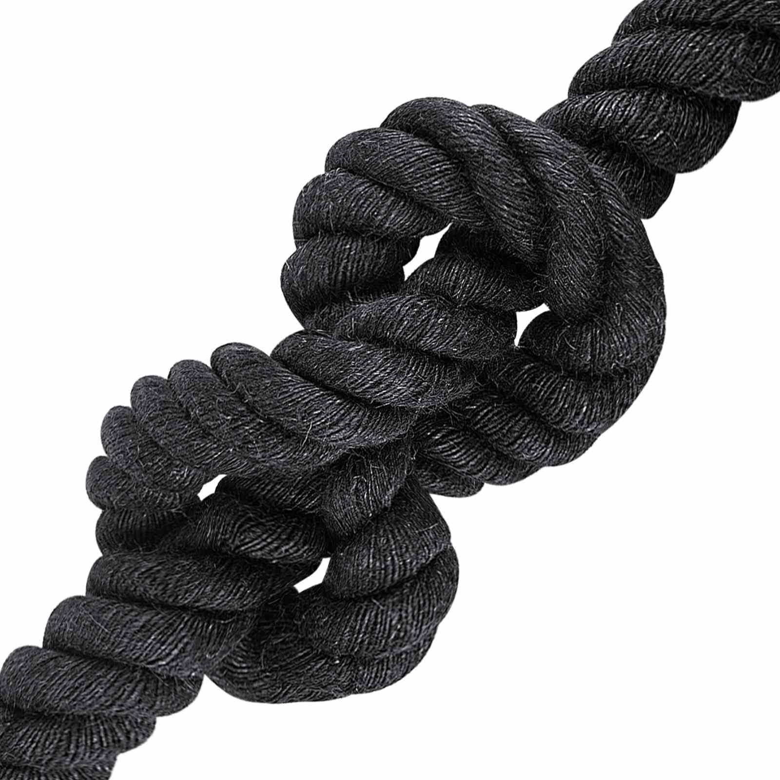 vidaXL Jute Rope 40 mm Black 100% Tossa jute 3