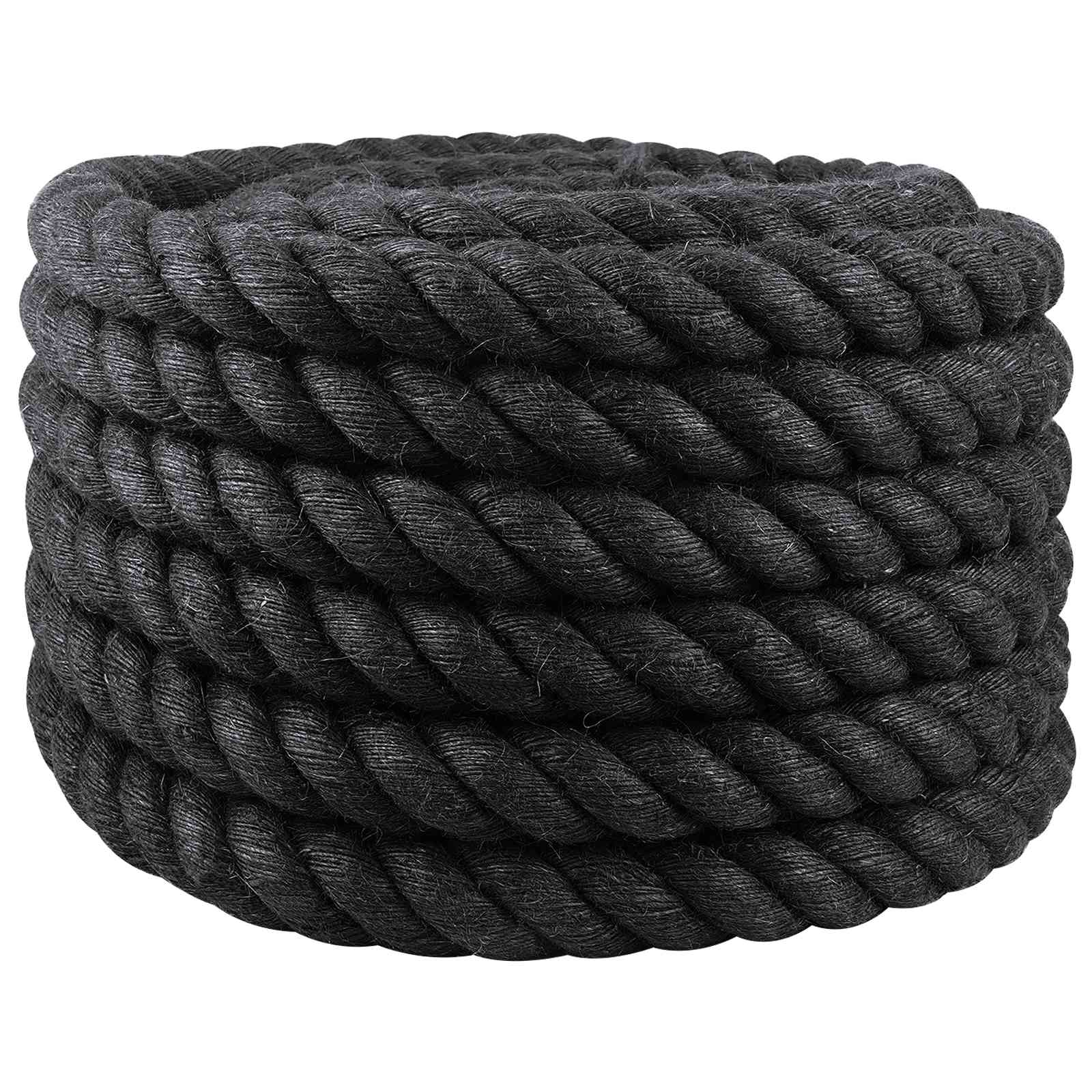 vidaXL Jute Rope 40 mm Black 100% Tossa jute 2