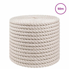 vidaXL Jute Rope 12 mm White 100% Tossa jute 3