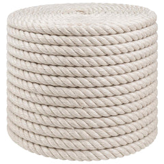 vidaXL Jute Rope 12 mm White 100% Tossa jute 2