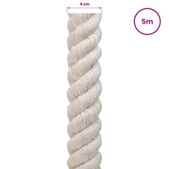 vidaXL Jute Rope 40 mm White 100% Tossa jute 5