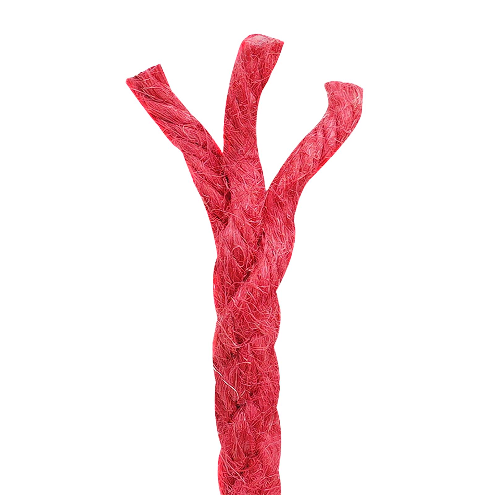vidaXL Jute Rope 8 mm Red 100% Tossa jute 5