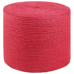 vidaXL Jute Rope 8 mm Red 100% Tossa jute 2