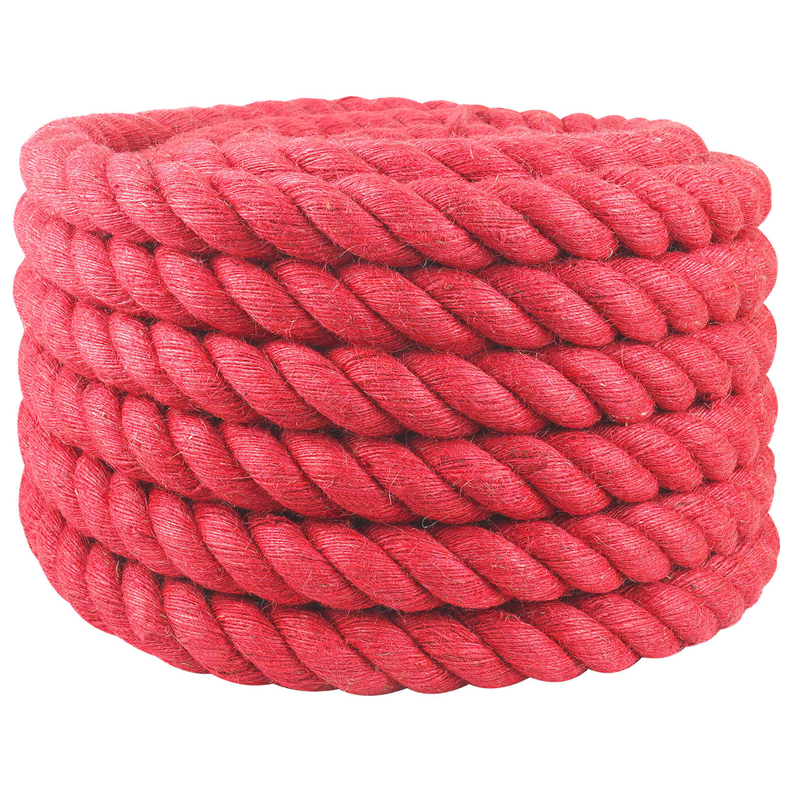 vidaXL Jute Rope 40 mm Red 100% Tossa jute 2