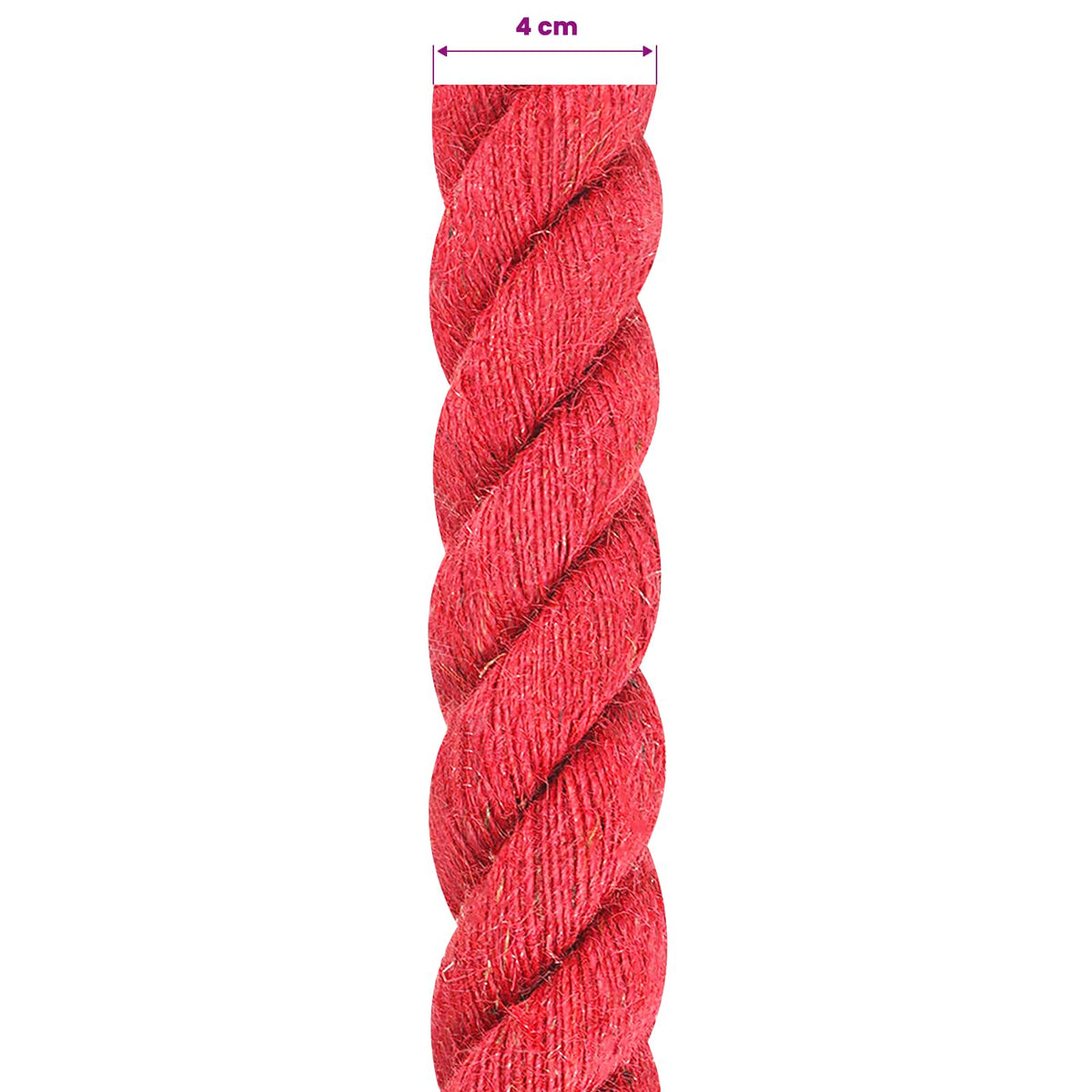 Jute Rope 100% Tossa Jute Red
