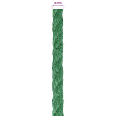 Jute Rope 100% Tossa jute Green Length 500 m 8 mm