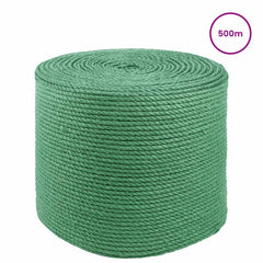 Jute Rope 100% Tossa jute Green Length 500 m 8 mm