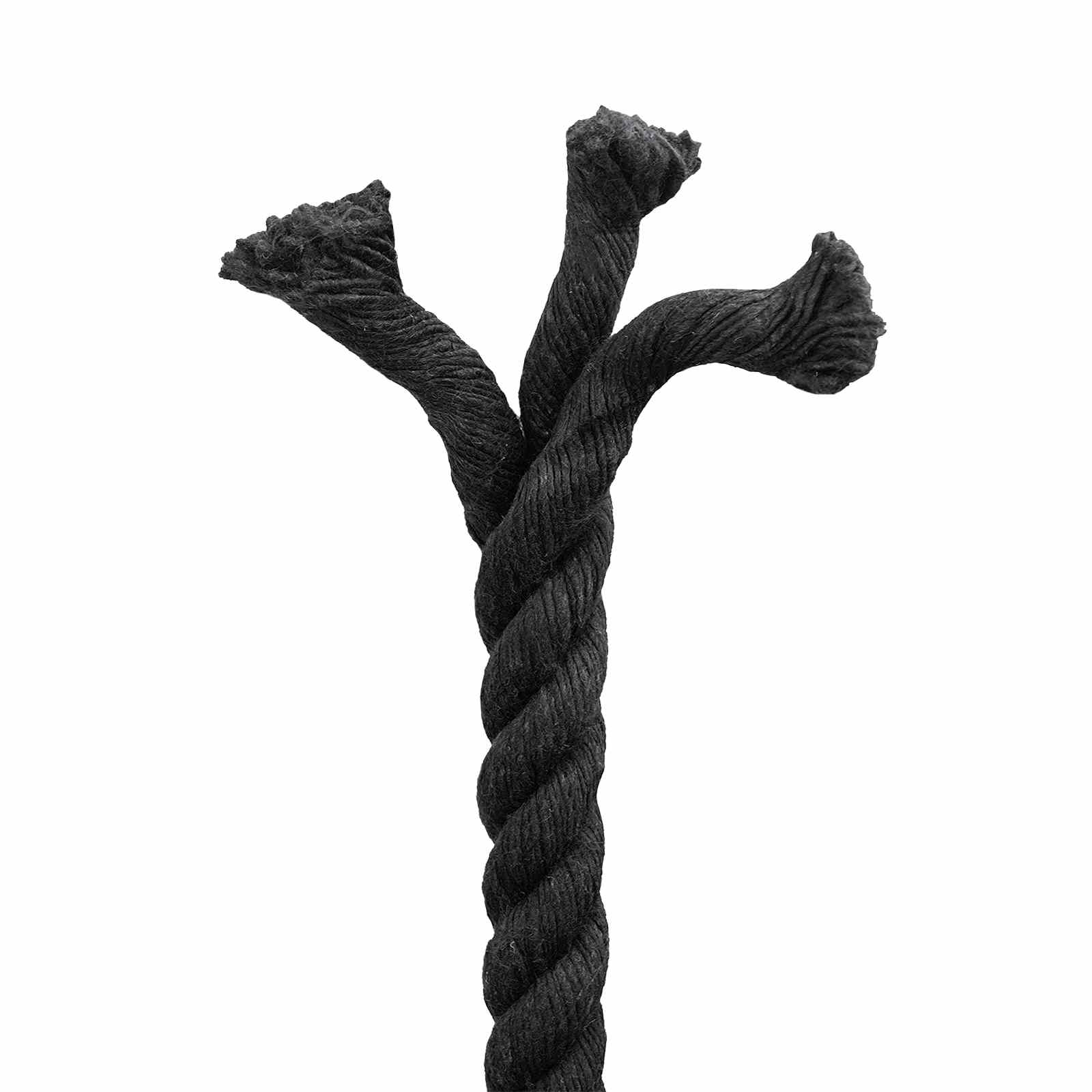 vidaXL Cotton Rope 16 mm 50 m Black 100% Cotton 5
