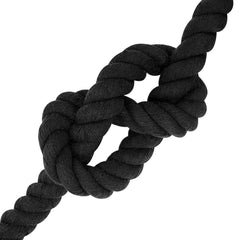 vidaXL Cotton Rope 36 mm 5 m Black 100% Cotton 4