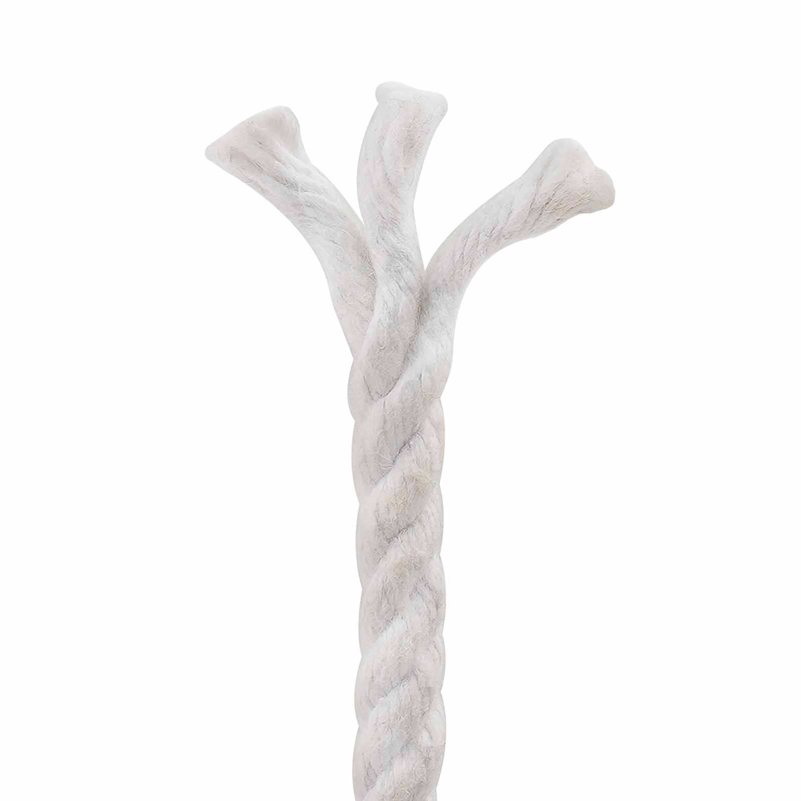 vidaXL Cotton Twine 4 mm 250 m White 100% Cotton 5