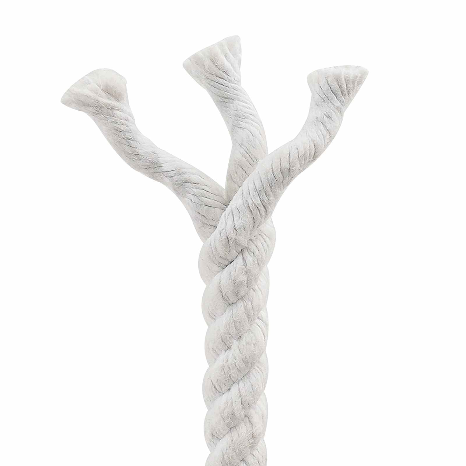 vidaXL Cotton Rope 10 mm 50 m White 100% Cotton 5