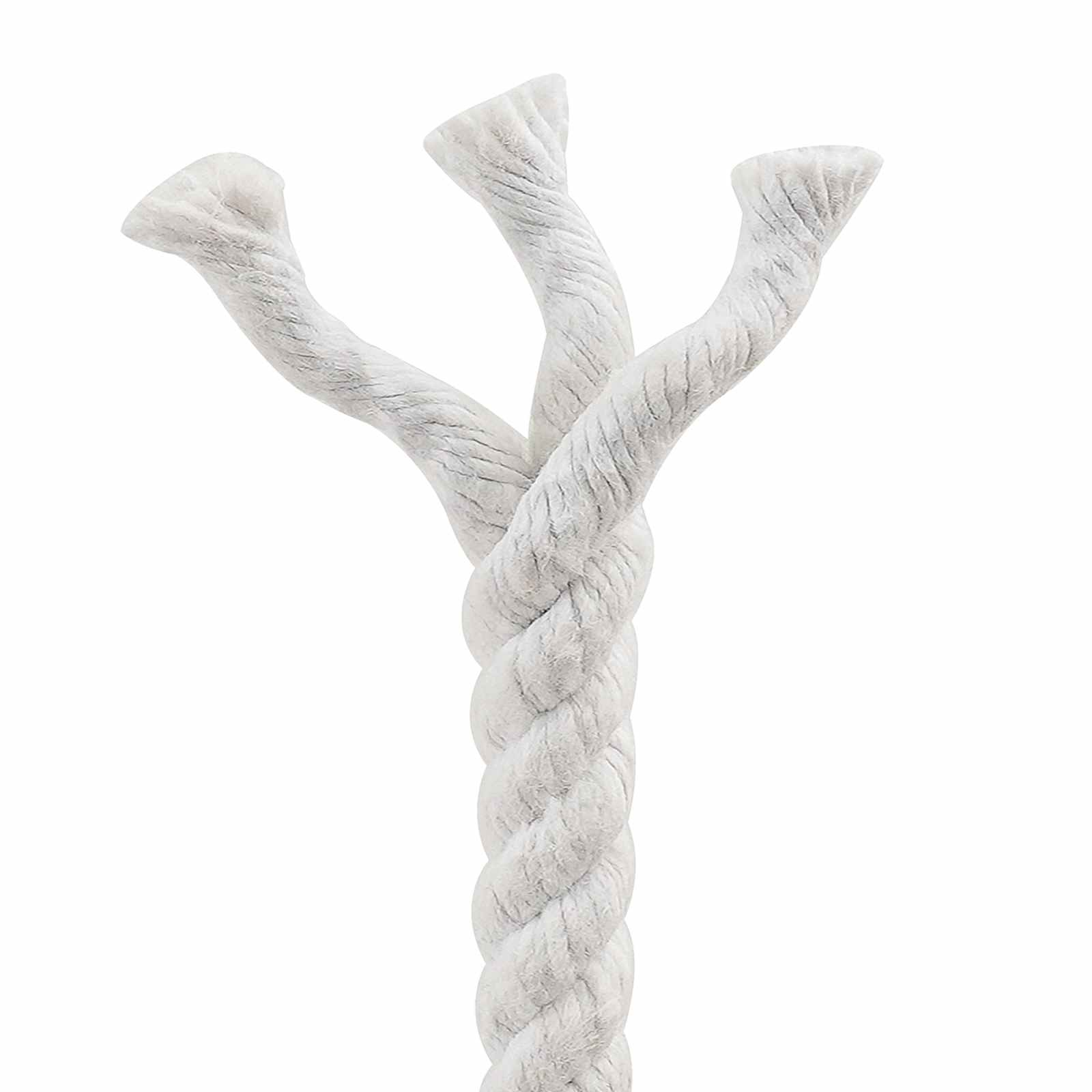 vidaXL Cotton Rope 12 mm 50 m White 100% Cotton 5