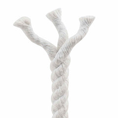 vidaXL Cotton Rope 12 mm 50 m White 100% Cotton 5